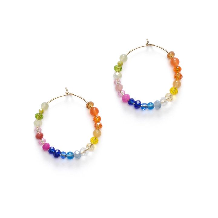 Boucles d'Oreilles Gili | Bleu- Image produit n°0