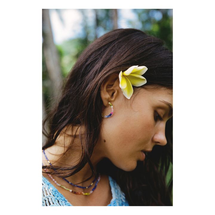 Boucles d'Oreilles Gili | Bleu- Image produit n°2
