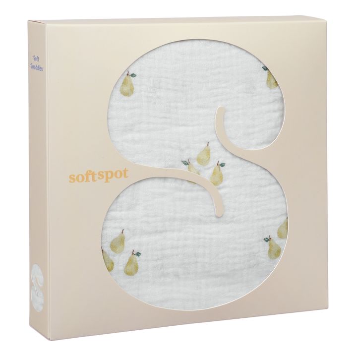 Mussola in fasce, in cotone bio, dimensioni: 120x120 cm | Pear- Immagine del prodotto n°1