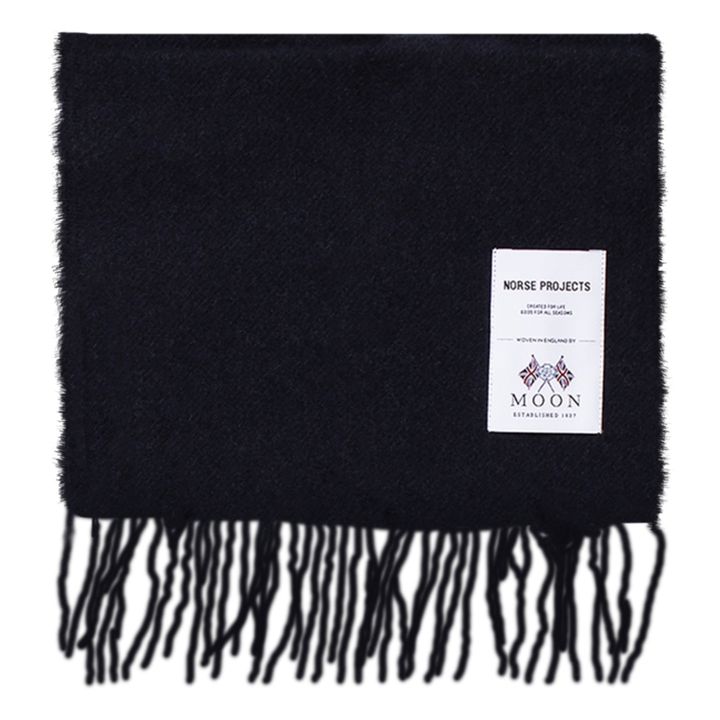 Echarpe Laine Moon Lambswool | Bleu marine- Image produit n°1