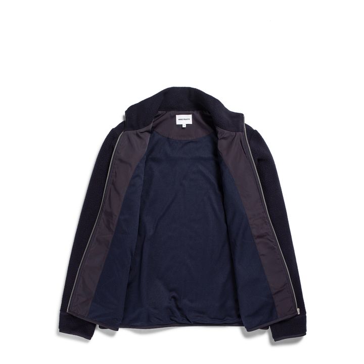 Frederik Zip-Up Polar Fleece Jacket | Azul Marino- Imagen del producto n°2