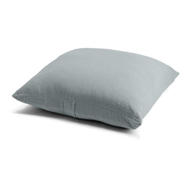 Kissen aus Bio-Baumwolljacquard | Waldgrün- Produktbild Nr. 0