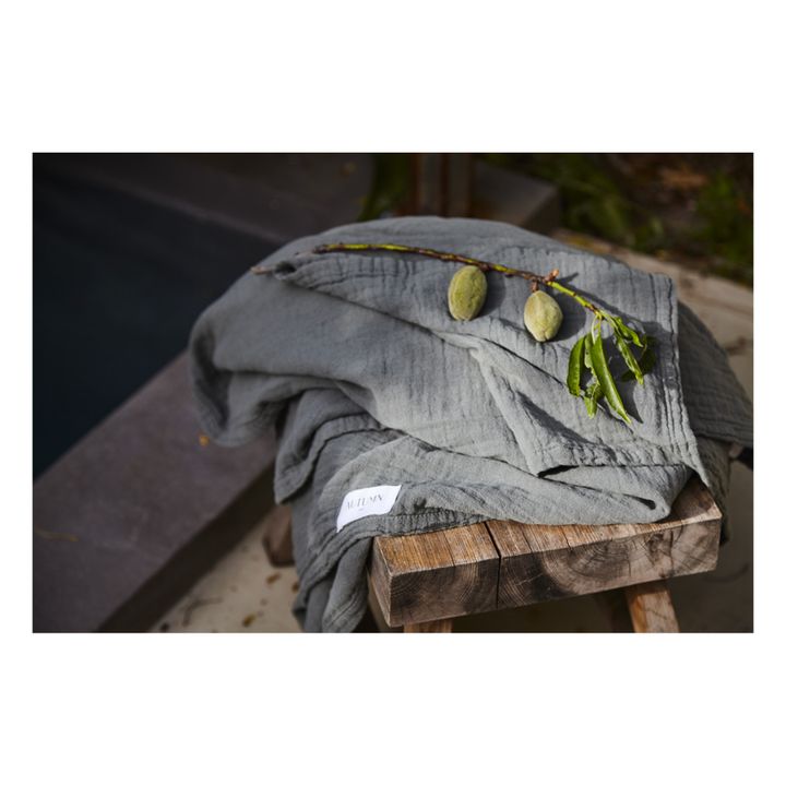 Handtuchset Punto aus Bio-Baumwolljacquard - 2er-Set | Waldgrün- Produktbild Nr. 1