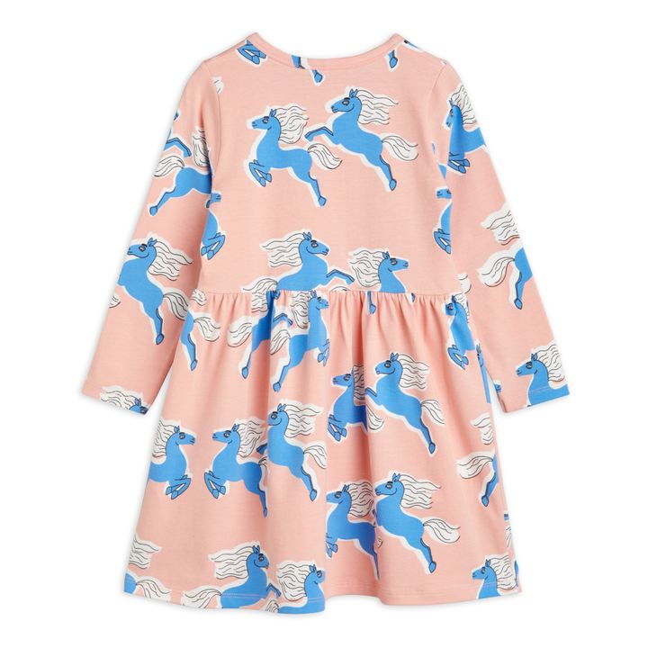 Robe Chevaux Coton Bio Rose- Image produit n°3