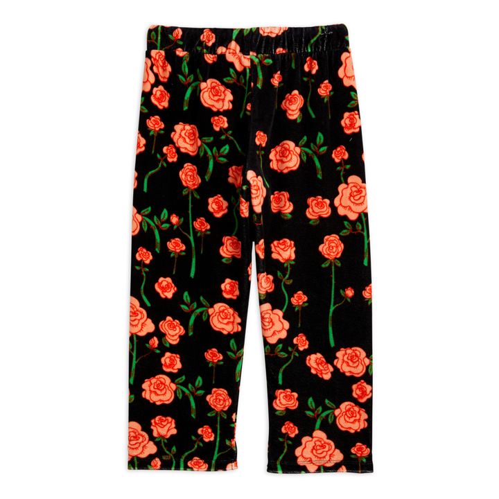 Organic Cotton Velour Trousers Negro- Imagen del producto n°3