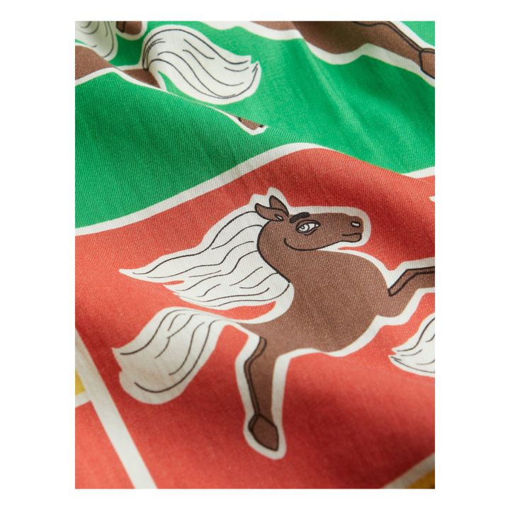 Organic Cotton Collared Horse Blouse Rojo- Imagen del producto n°3