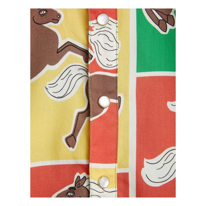 Organic Cotton Collared Horse Blouse Rojo- Imagen del producto n°4