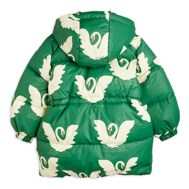 Recycled Polyester Swan Puffer Jacket Verde- Imagen del producto n°6
