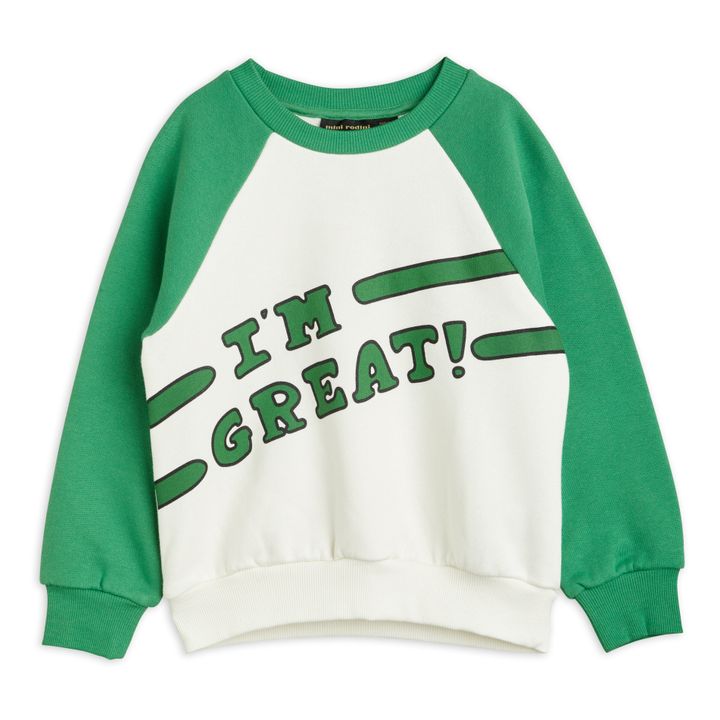 Sweat I'm Great Coton Bio Blanc- Image produit n°0