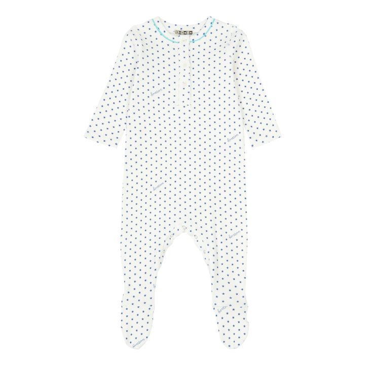 Jersey Star Footed Pajamas - No Sleep Club Collection | Blue- Product image n°0