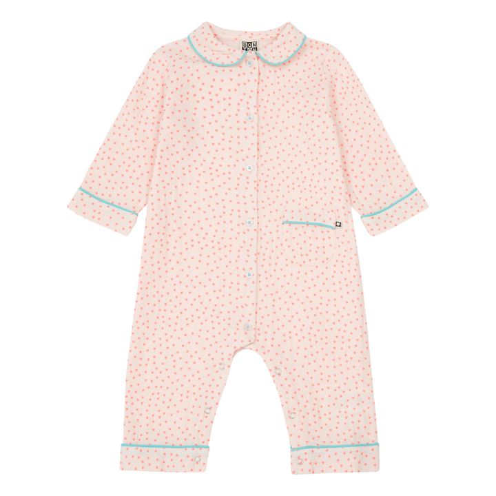 Notte Cotton Gauze Hearts Pyjamas - No Sleep Club Collection | Rosa- Imagen del producto n°0