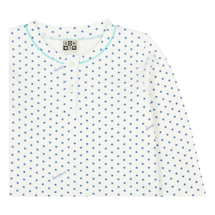 Tudor Stars Jersey Pyjama Set - No Sleep Club Collection | Blue- Product image n°1