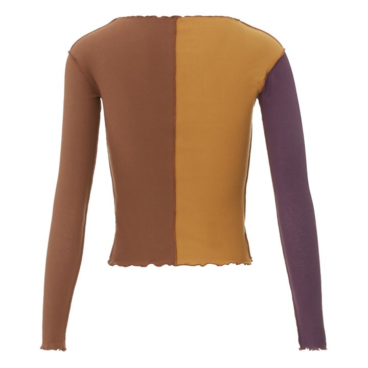 Camiseta de canalé Ponere Algodón orgánico | Violeta- Imagen del producto n°1