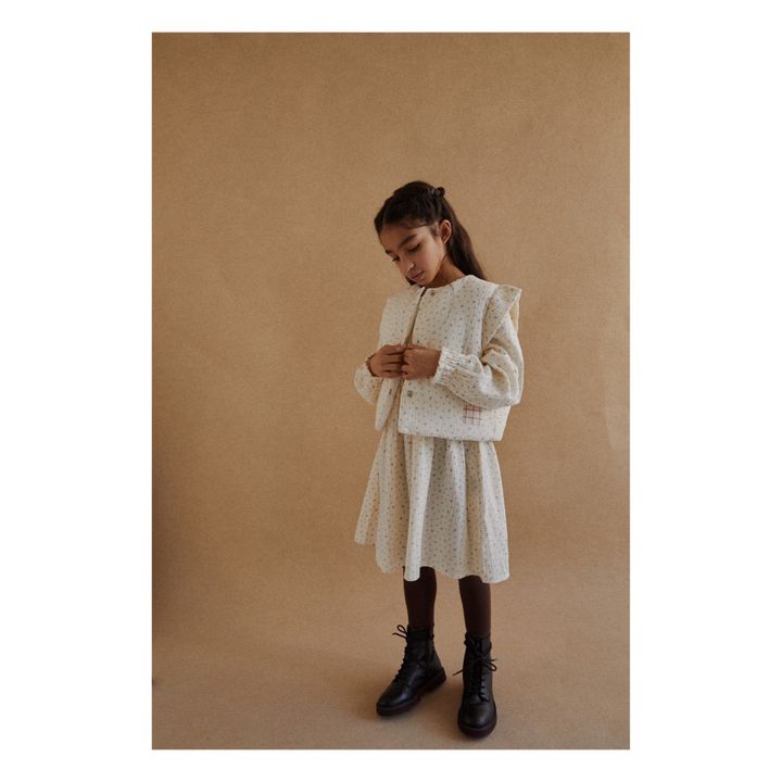 Veste Sans Manche Coton Bio Lia | Ecru- Image produit n°4