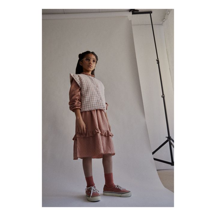 Veste Sans Manche Coton Bio Lia | Terracotta- Image produit n°1