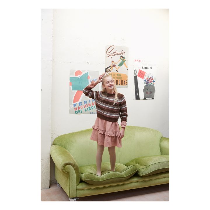 Shelley Dotted Swiss Organic Cotton Dress | Dusty Pink- Product image n°3