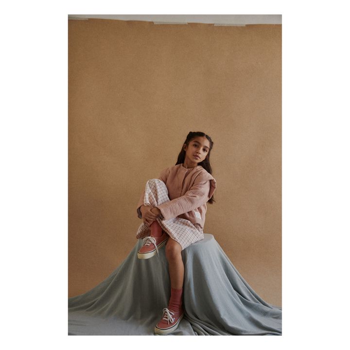 Chaqueta de algodón orgánico con textura Austen | Rosa Viejo- Imagen del producto n°1
