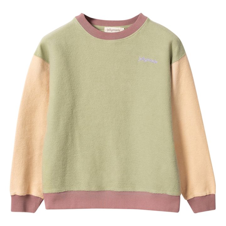 Hollebeke Organic Cotton Textured Sweatshirt | Olive green- Product image n°0