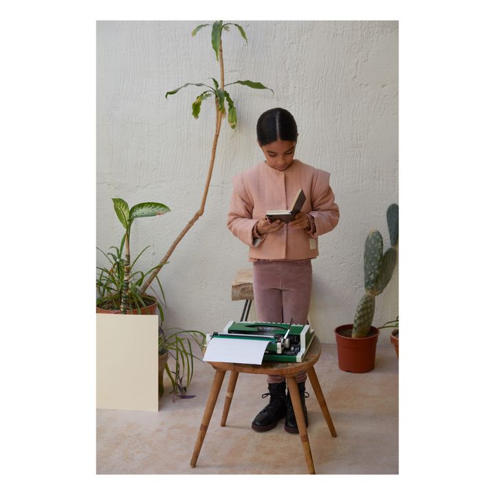 Jane Organic Cotton Velour Leggings | Mauve- Product image n°2
