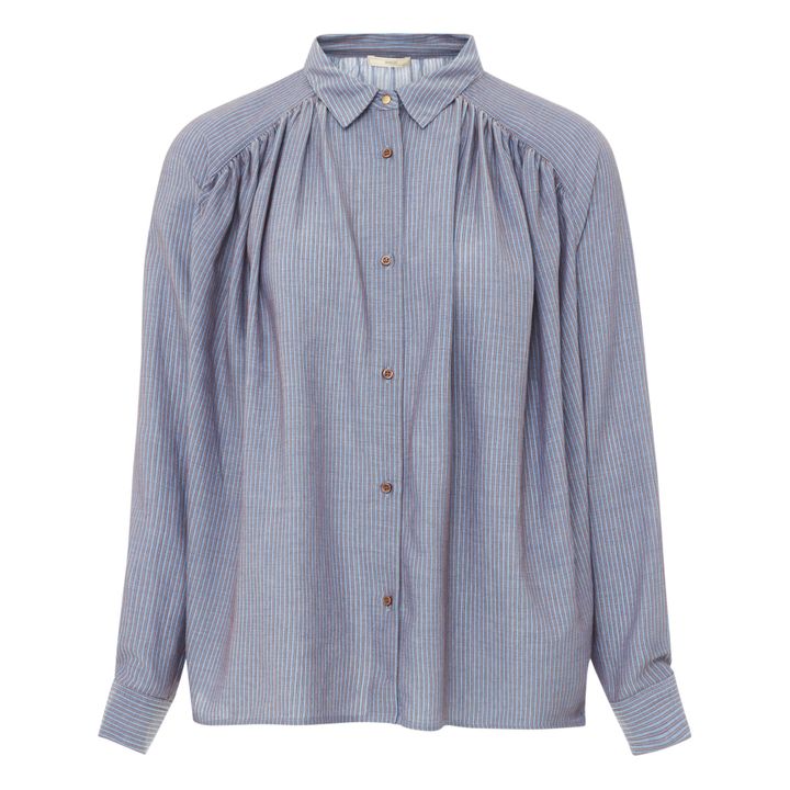 Stael Striped Shirt | Blau- Produktbild Nr. 0