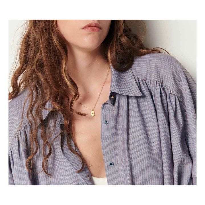 Stael Striped Shirt | Blau- Produktbild Nr. 3