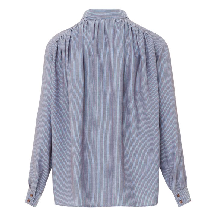 Stael Striped Shirt | Blau- Produktbild Nr. 5