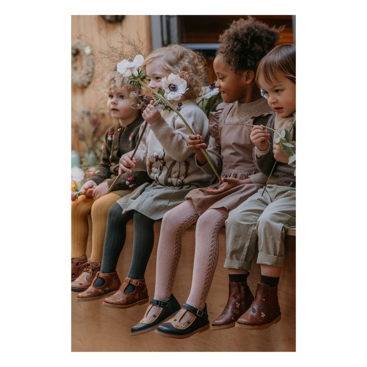 Elastic Embroidered Boots - Uniqua Capsule Collection | Marrón- Imagen del producto n°5