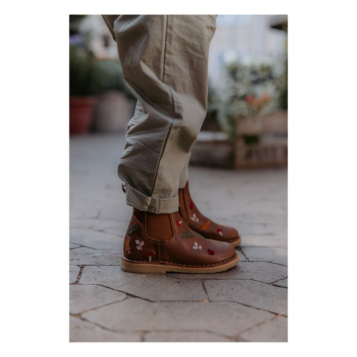 Elastic Embroidered Boots - Uniqua Capsule Collection | Marrón- Imagen del producto n°6