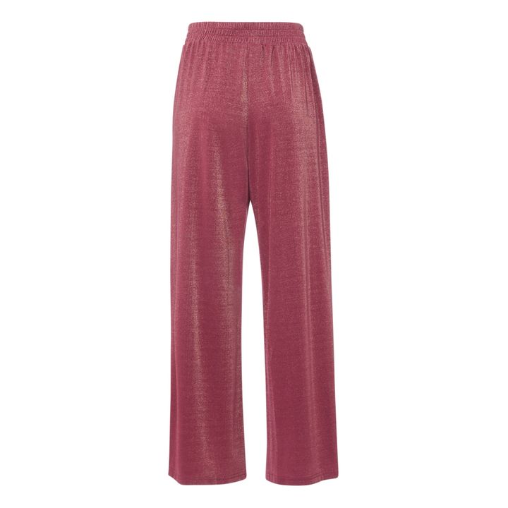 Pantalon Lou Métallisé | Bordeaux- Image produit n°5