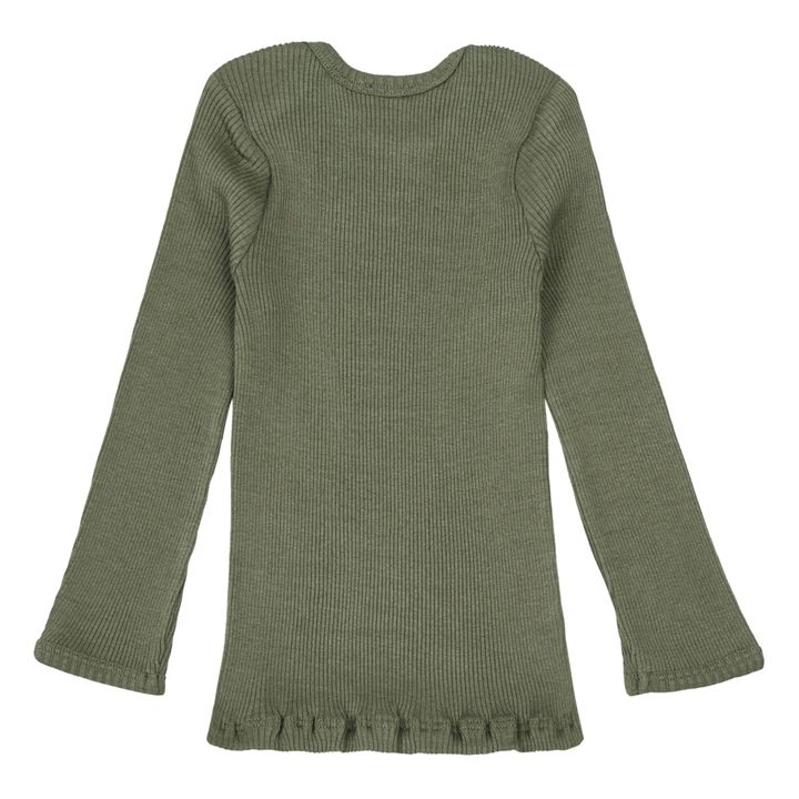 T-Shirt Coton et Soie Belfast | Vert kaki- Image produit n°1