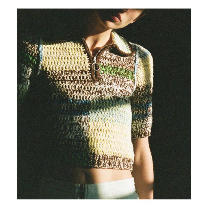 Paige Marles Crochet Top Ecru- Immagine del prodotto n°1