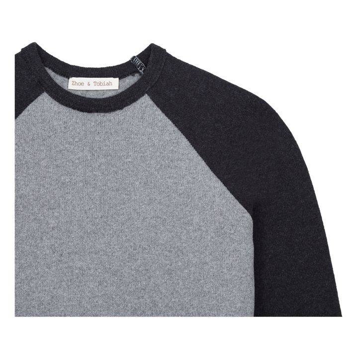 Two-Tone Jumper | Heather grey- Product image n°1