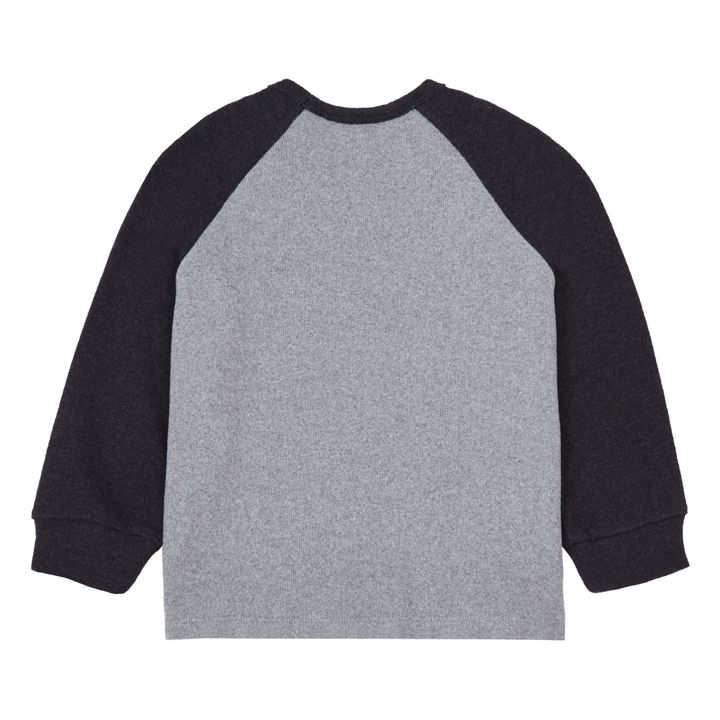 Two-Tone Jumper | Heather grey- Product image n°2