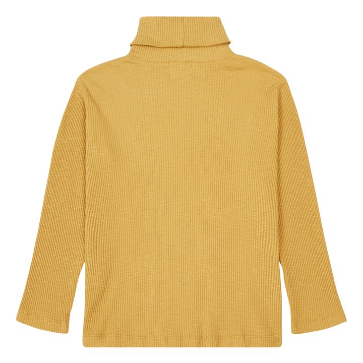 Jules Ribbed Organic Cotton Turtleneck | Ochre- Product image n°2