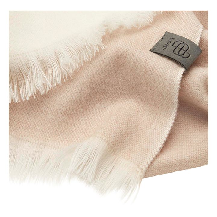 Brushed Ombre Alpaca Wool Shawl | Beige- Product image n°3