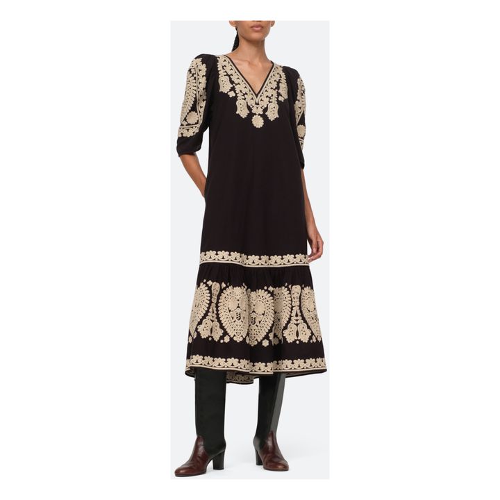 Holly Soutache Dress | Nero- Immagine del prodotto n°2