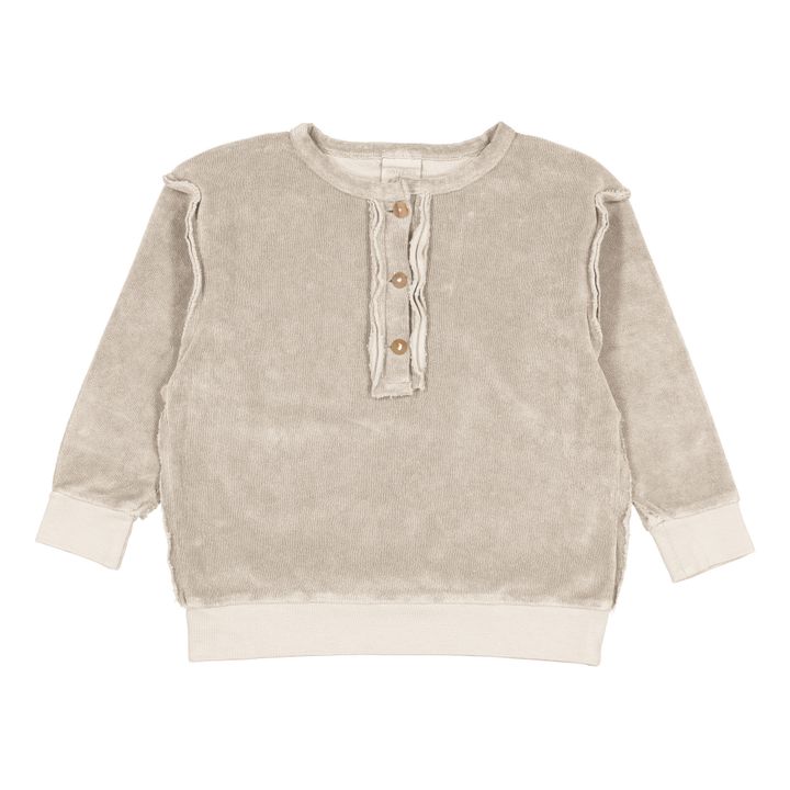 Sweat Coton Bio Big Jo | Gris clair- Image produit n°0