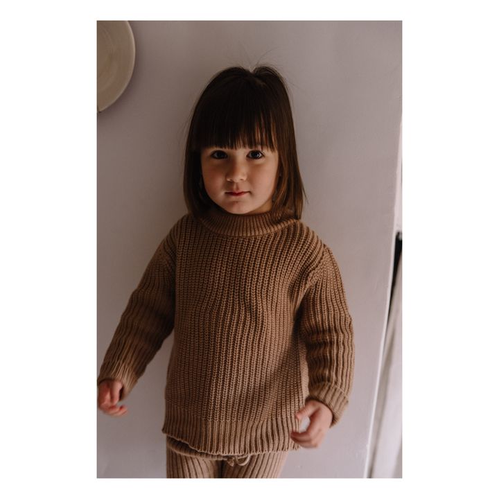 Bun Organic Cotton Jumper | Beige- Immagine del prodotto n°2