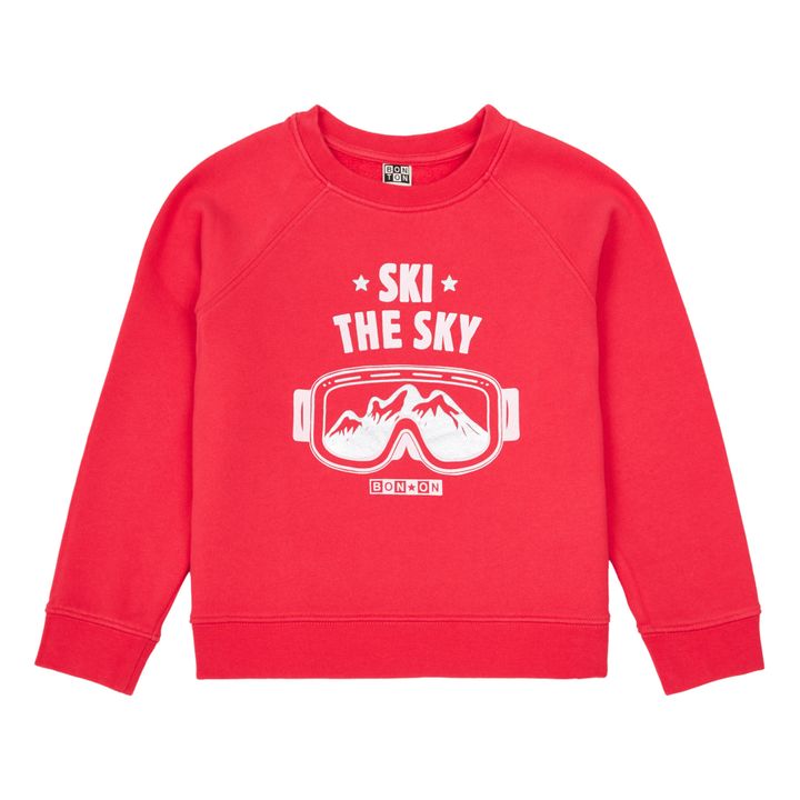 Organic Cotton Ski Sweatshirt | Rojo- Imagen del producto n°0