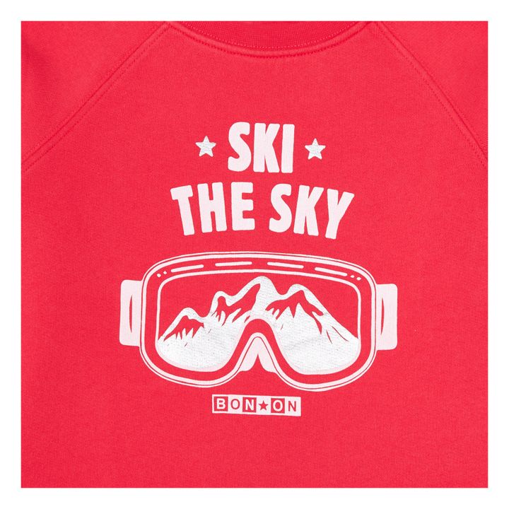 Organic Cotton Ski Sweatshirt | Rojo- Imagen del producto n°1