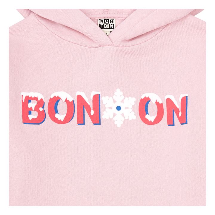 Organic Cotton Snowflake Hoodie | Rosa Palo- Imagen del producto n°1