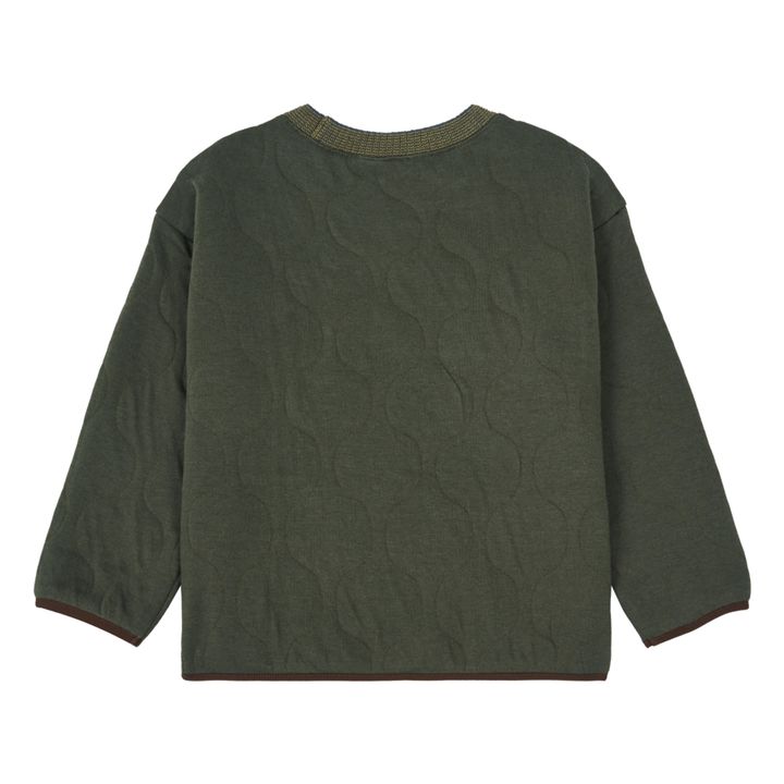 Crabapple Quilted Sweatshirt | Verde Kaki- Imagen del producto n°1