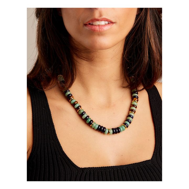 Alexa Sunset Necklace | Green- Product image n°1