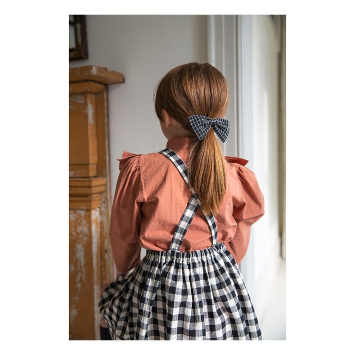Mavis Checked Suspender Skirt | Ecru- Product image n°5