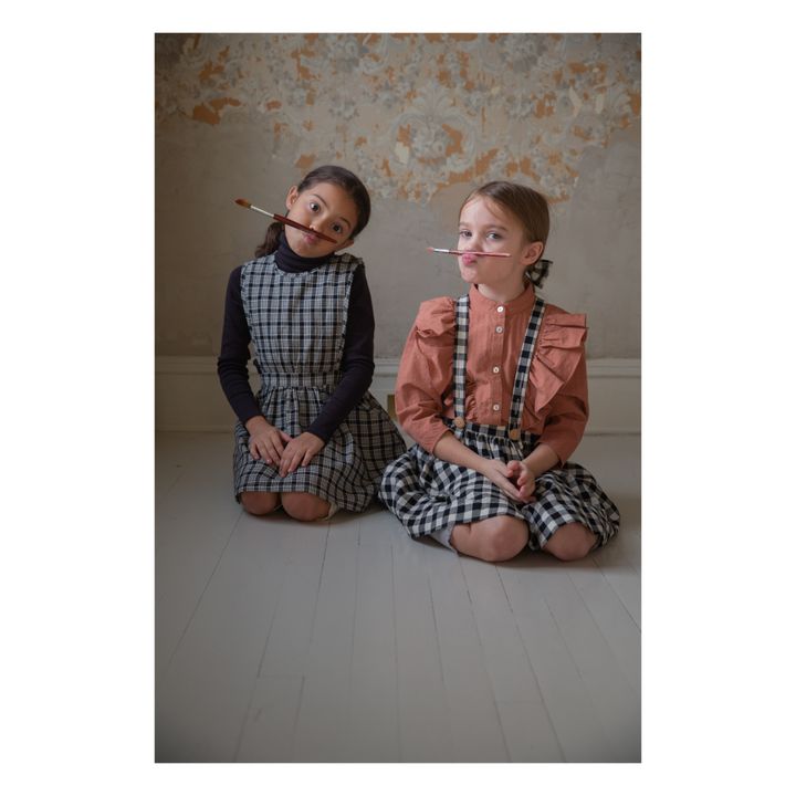 Robe Tablier Carreaux Tippi | Anthrazit- Produktbild Nr. 2