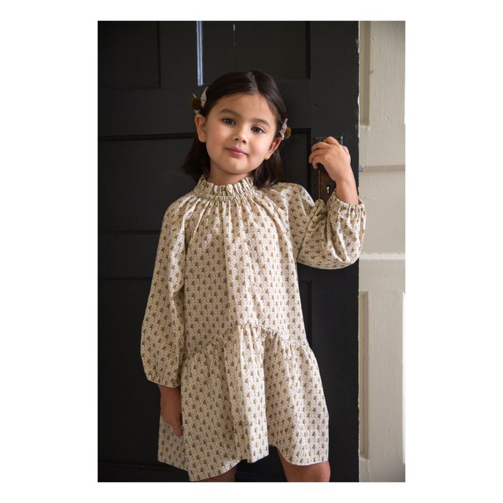 Robe Coton Bio Edith | Ecru- Image produit n°3