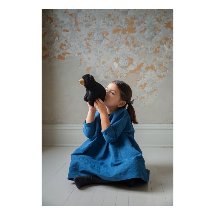 Robe Coton et Lin Millie | Bleu indigo- Image produit n°3