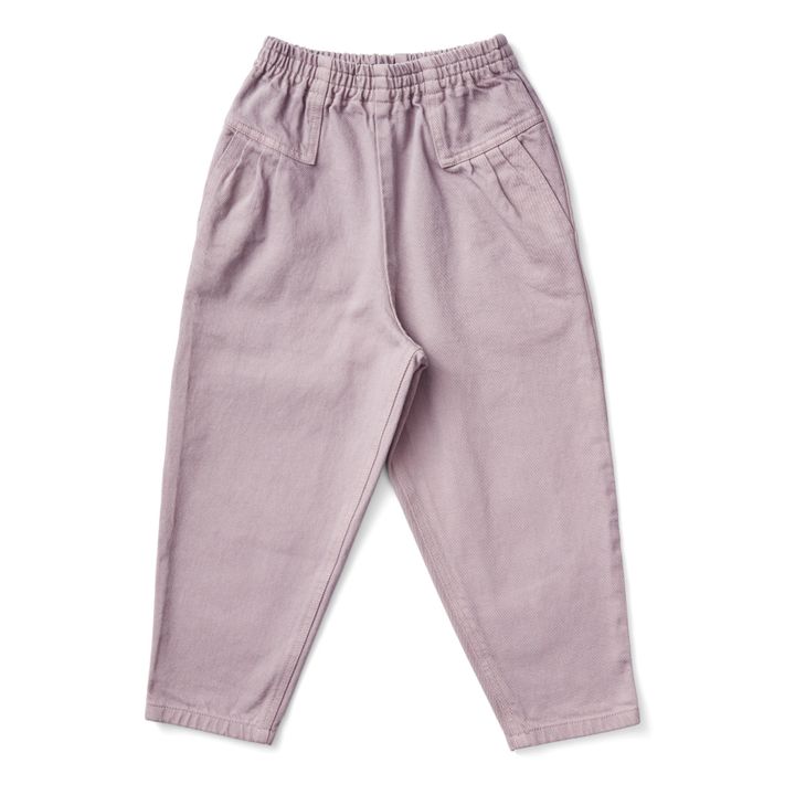 Jean Coton Recyclé et Coton Responsable Retro | Mauve- Image produit n°0