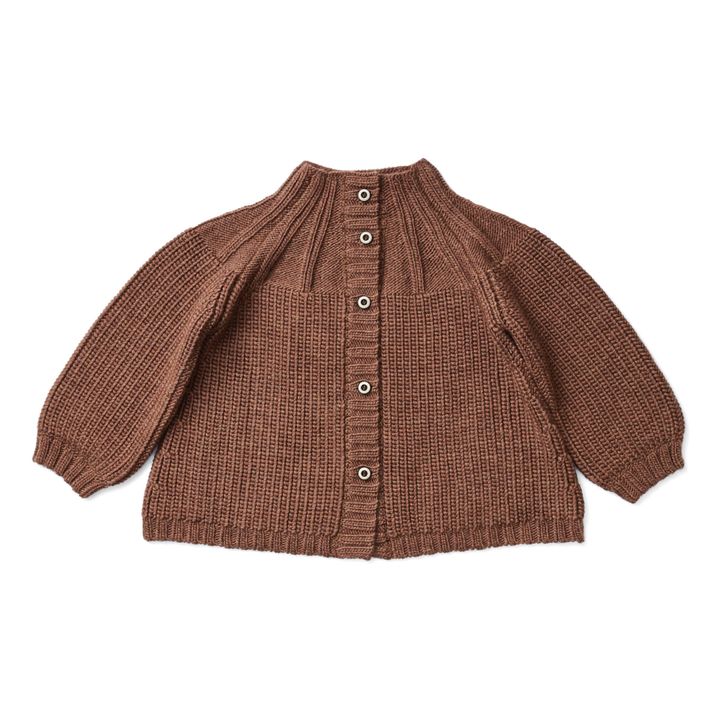 Cardigan Mérinos Beatrice | Caramel- Image produit n°0