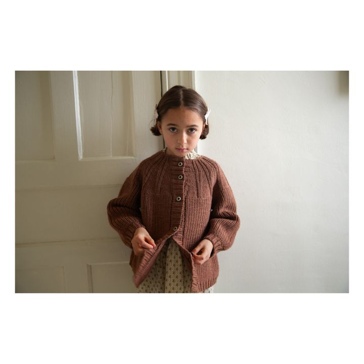 Cardigan Mérinos Beatrice | Caramel- Image produit n°1